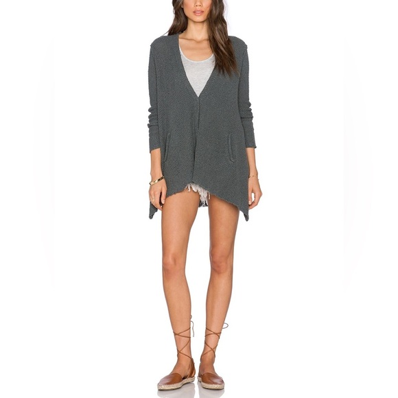 Free People Shark Hem Cardigan Size Small - Picture 1 of 10